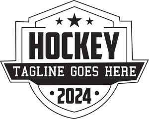 Hockey tagline goes here 2024 hockey player plays field hockey on a sunny day, female hockey player hits the ball with a stick