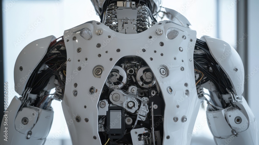 Poster intricate robotic mechanism: a captivating glimpse into the future