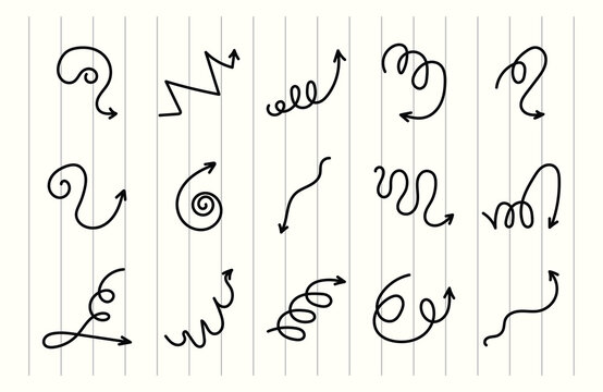 Hand Drawn Doodle Arrrow