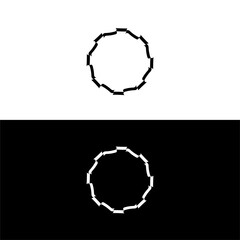 Circle unique vector logo template design . Circle icon illustration