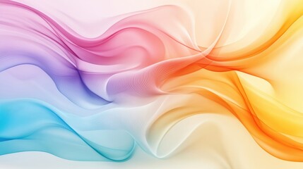 swirling, multicolored abstract shapes with soft gradients, a dynamic and modern visual effect