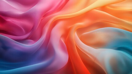 Obraz premium Abstract fabric background in vibrant gradient colors