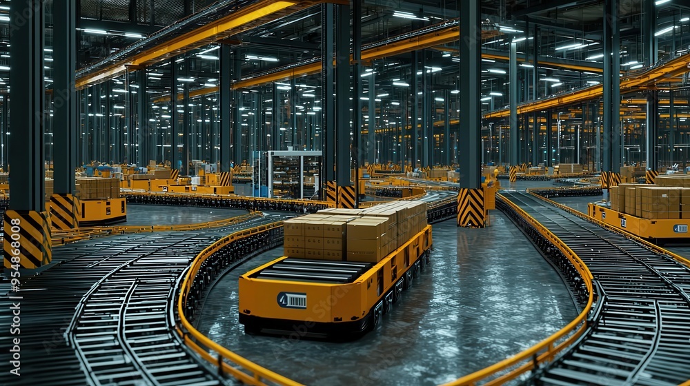Poster automated systems enhancing material handling for increased industrial efficiency