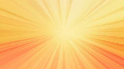 Obraz premium Abstract Yellow and Orange Sunburst Background, Radiant Energy Pattern, Summer Sunlight, Bright Gradient, Light Beams, Digital Art, Design Template