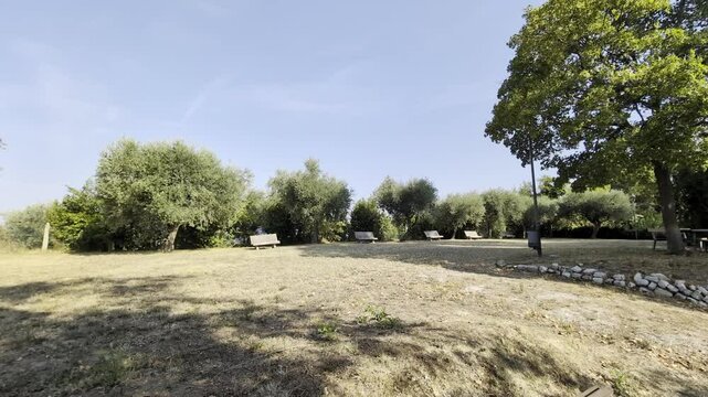 Parco di Villa  Coppetti a Castelbellino nelle Marche in Italia
