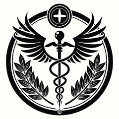 Flat medical symbol design 