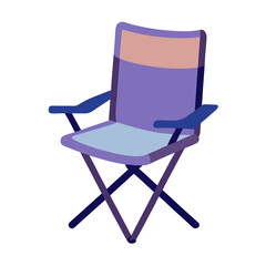 camping chair on white background