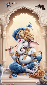 Alabuga Raja: Ganapati Bappa. Artificial intelligence. 