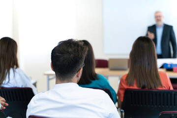 Group of Medical Team and Business People Meeting in Hospital and Office Conference Room