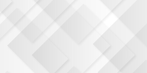 abstract modern geometric and creative concept with white boxes in white background. soft gray paper stripes as tiles formless volumetric pattern paper texture design. 3d rendering.