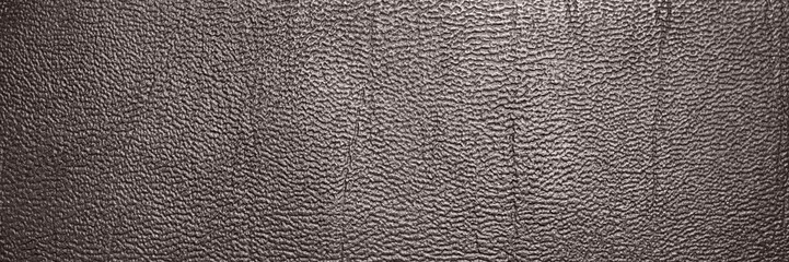 Beautiful texture of a fine brown or  Mocha Mousse leather surface using as background or header. Web banner
