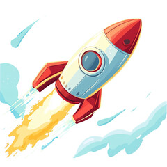 rocket in space