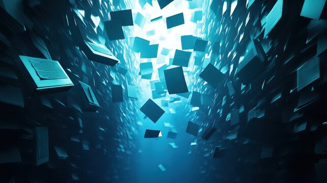 Falling Books Picture