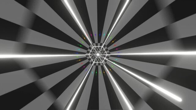 33 seconds of  colorful hexagonal tunnel graphic DJ VJ visualizer  symmetrically hd , video , animation, motion graphics, 1920, 1080