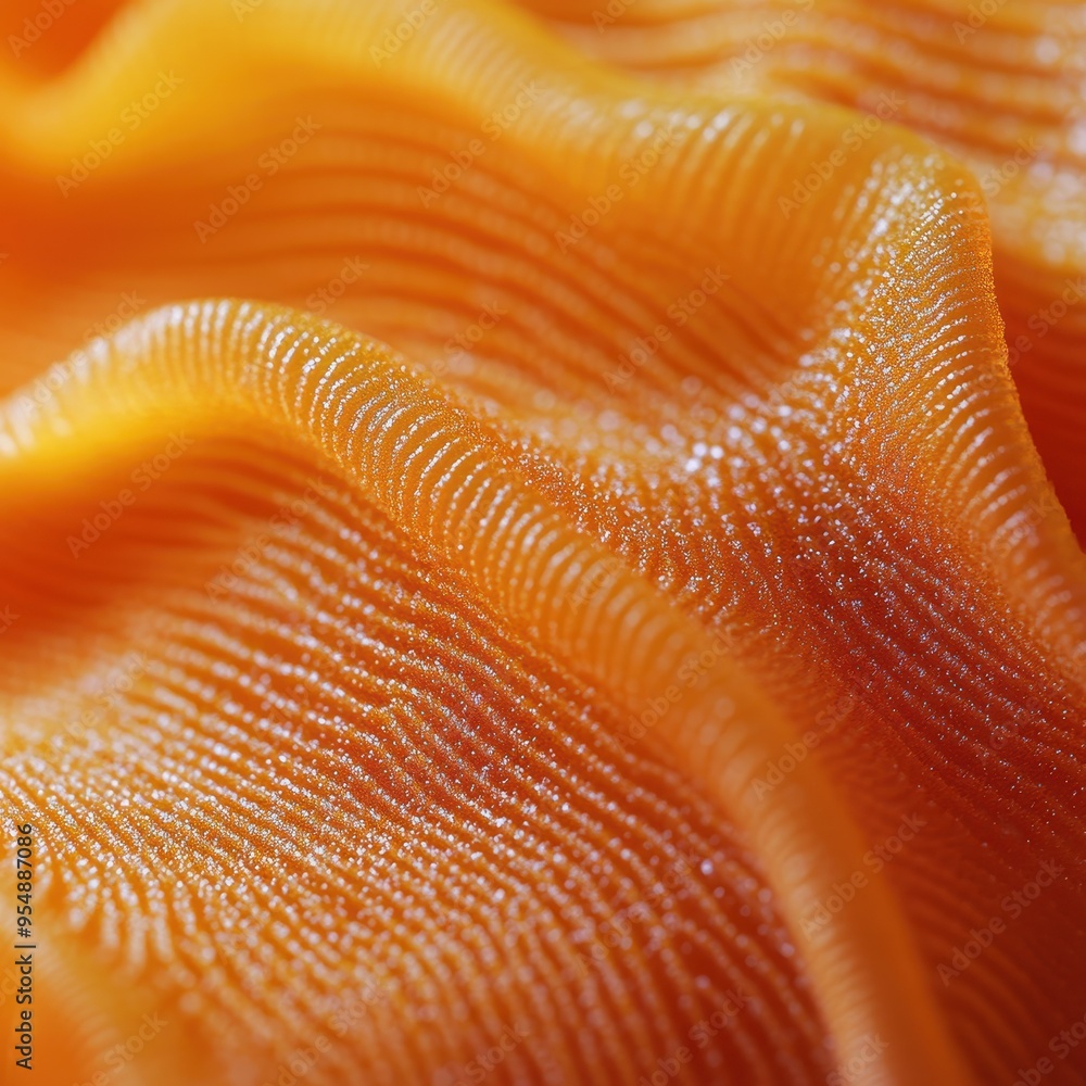 Poster abstract orange texture with glittering lines - macro photography.