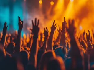 Oktoberfest crowd cheering and raising their hands during a popular song, full of energy and enthusiasm