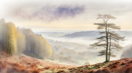 Fototapeta premium fog in the mountains
