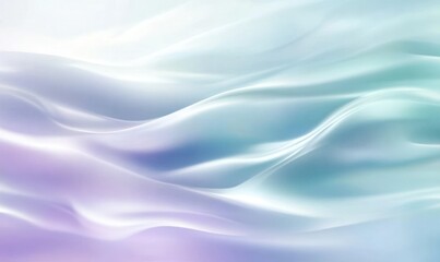 Fototapeta premium Abstract waves of pastel colors flowing gracefully. Liquid curves. Blue and purple flow with wavy gradient background.