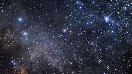 The constellation of Cepheus among the bright stars of a clear sky.