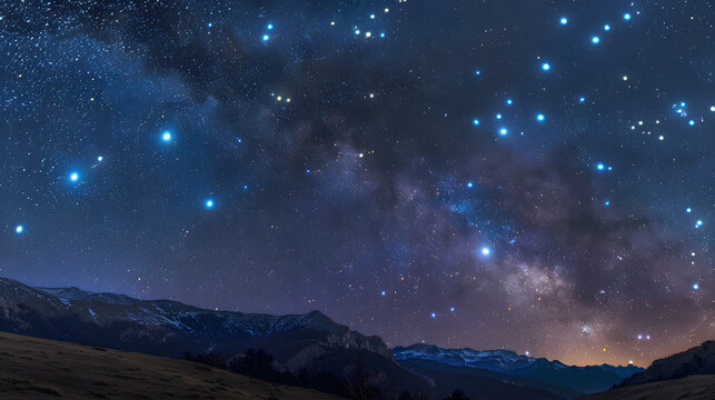 The constellation of Centaurus glowing in a clear night sky.