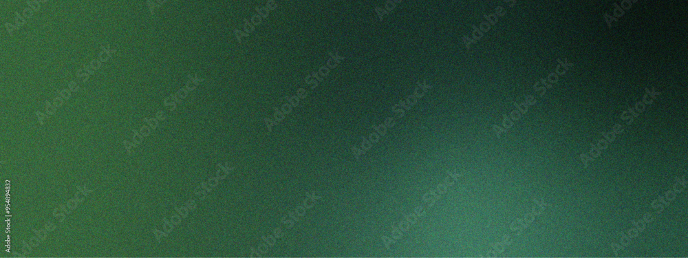 Poster Green Gradient Vector Background, Simple form and blend of color spaces. Blue grainy noise texture poster background with copy space. Glowing light noise texture effect