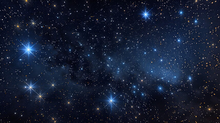 Obraz premium The constellation of Corona Borealis sparkling in the night sky.
