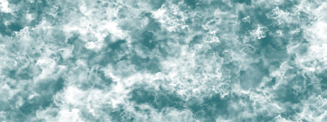Abstract background with White and black horror background. Marbled white painted powder explosion. Turquoise background reminiscent of cement wall texture with old grunge elements