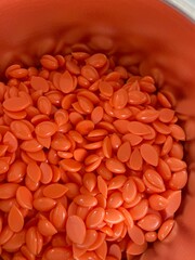 depilation wax orange drops