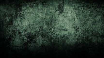 Obraz premium A textured dark green wall with a grunge appearance, suitable for backgrounds or graphic design projects.
