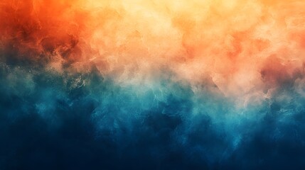 Obraz premium Captivating Cool to Warm Gradient Blending Harmonious Atmospheric Abstract Art