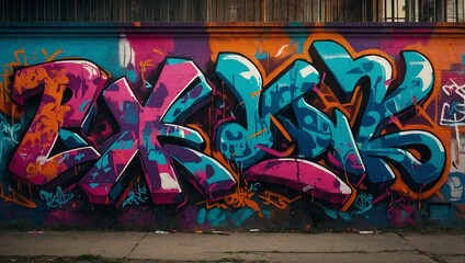A graffiti artwork inspired by the retro aesthetic