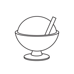 Shaved ice emoji ice cream dessert vector emoji illustration