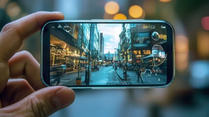 Capturing the Urban Vibe: City Through Smartphone Lens