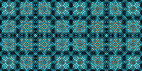 seamless carpet pattern. Kaleidoscope art texture