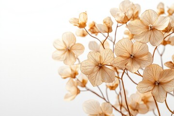 Elegant dried floral background created with Generative AI