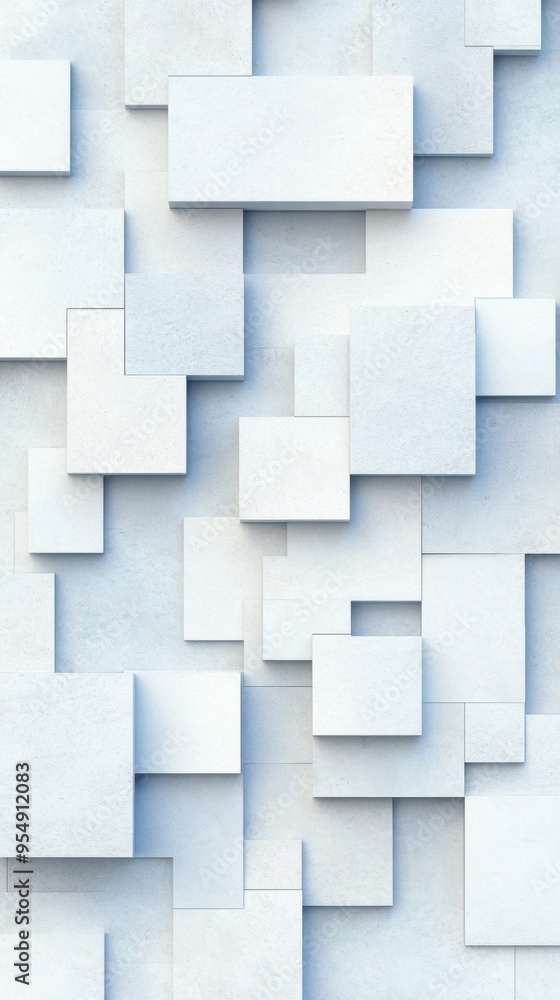 Aufkleber abstract pattern featuring overlapping geometric shapes in a minimalist design, ideal for background