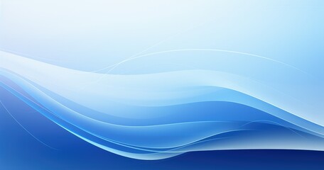 Obraz premium A serene blue abstract background featuring smooth waves and gradients, ideal for digital design and presentations.