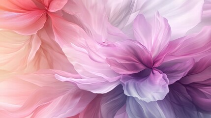 Fototapeta premium Abstract Floral Background with Soft Pink and Purple Petals.