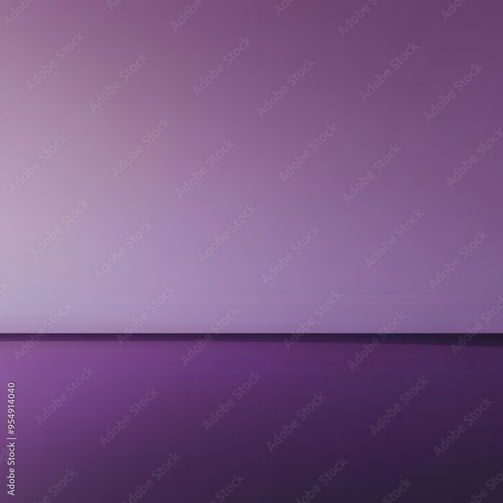 Poster Purple Gradient Background with Horizontal Line - Abstract Minimalist Design.