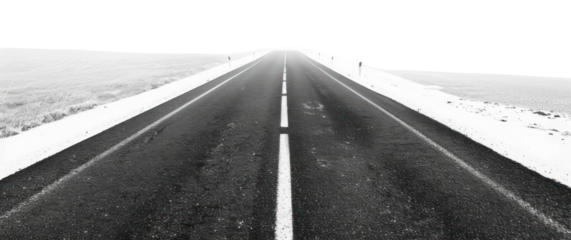 PNG Empty road in fog