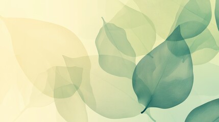 Abstract Green and Yellow Leaf Veins Background Texture.