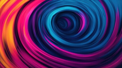 Fototapeta premium Vibrant abstract swirl design with dynamic colors, ideal for backgrounds, art projects, and digital media.