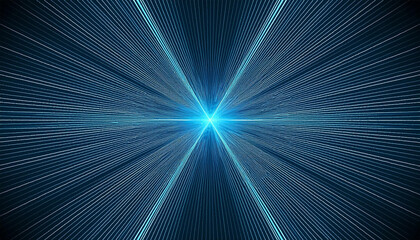 Firefly blue light line, fibre optic, speed line, 5g or 6g technology wireless data transmission.