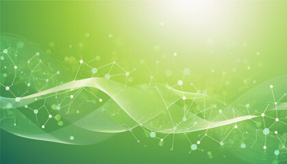 Scientific molecule background for medicine, science, technology, chemistry. DNA digital, sequence, code structure. Science concept and nano technology background. Polygon vector wireframe concept