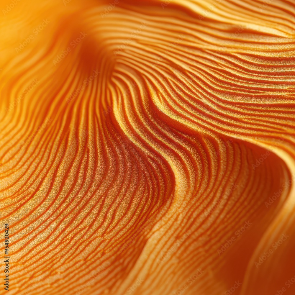 Poster abstract orange texture of wavy lines with a glittering effect.