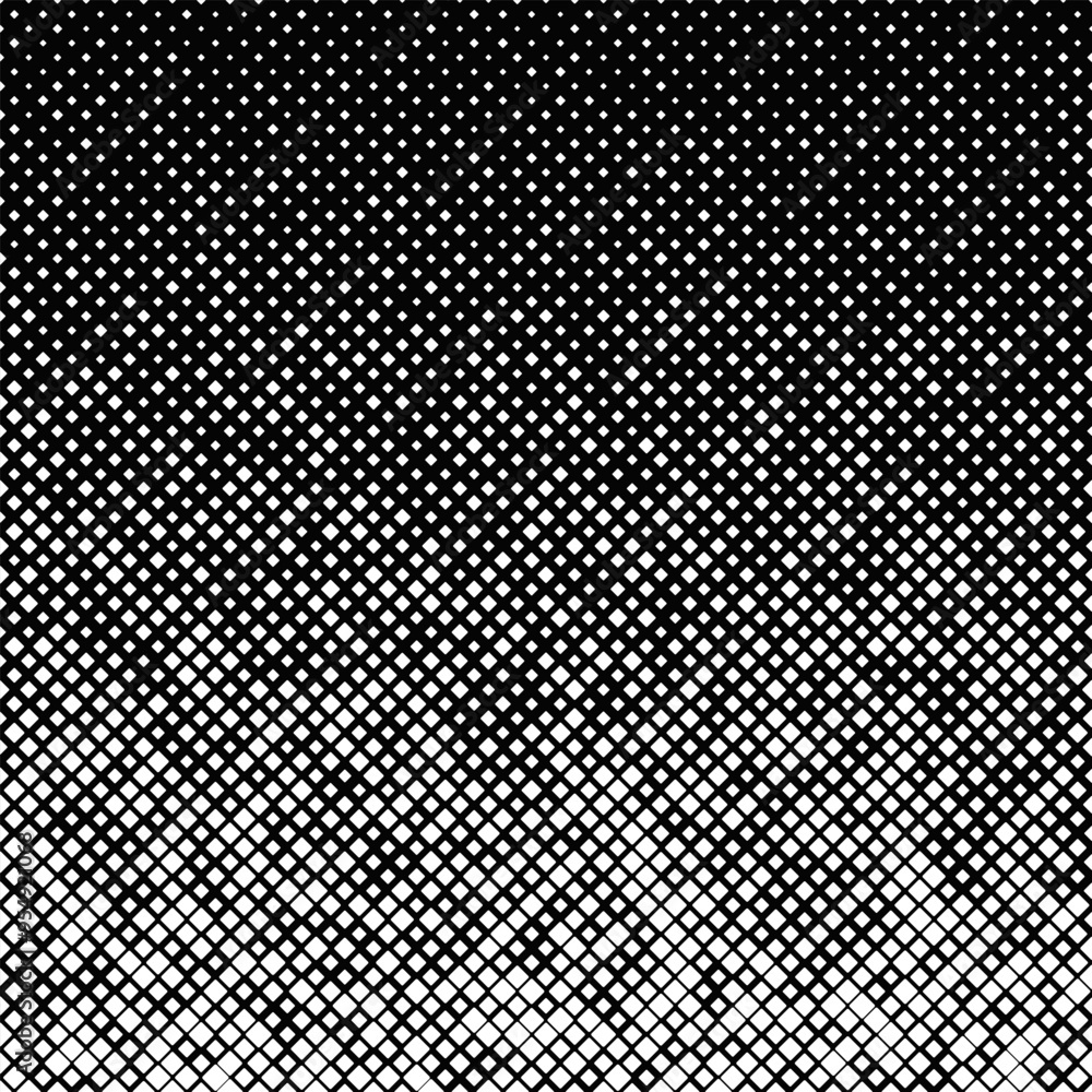 Poster geometrical black and white random square pattern background - abstract monochrome vector graphic de