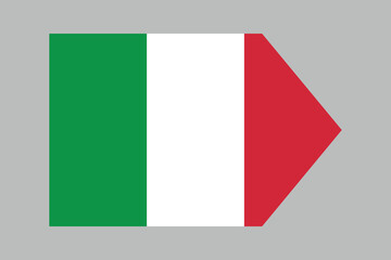 Obraz premium Italy flag sign, National Italy flag, Italian flag, Vector Illustration 