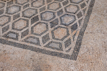 Ancient Roman mosaics at the Historical Complex of the Palace of Diocletian, UNESCO world heritage...