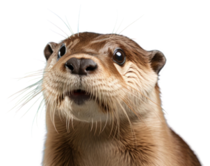 PNG Otter wildlife animal mammal.