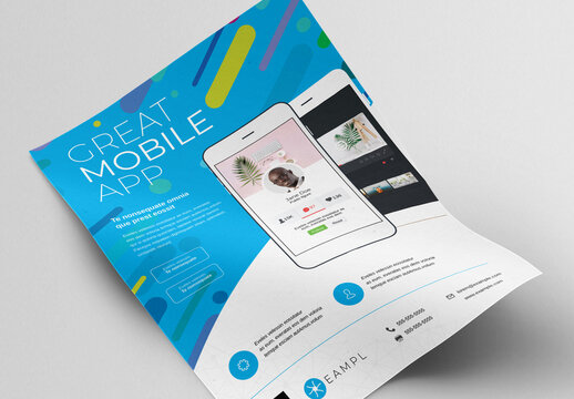 Great Mobile App Flyer Template